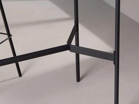 Τραπέζι μπαρ Dallas 3808, 105x60x120cm, Ινοσανίδες μέσης πυκνότητας, Μέταλλο, Μαύρο | Epipla1.gr