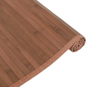 vidaXL Χαλί Ορθογώνιο Καφέ 80 x 1000 εκ. Μπαμπού