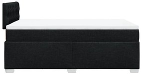 Κρεβάτι Boxspring με Στρώμα Μαύρο 120x190 εκ. Υφασμάτινο 3288136