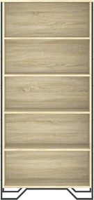 vidaXL Βιβλιοθήκη Χρώμα Sonoma Δρυς 80x31x169 εκ. Επεξεργασμένο Ξύλο