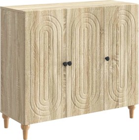 vidaXL Πλαϊνό γραφείο Sonoma Δρυς 89 x 34,5 x 80 εκ Επεξεργασμένο Ξύλο
