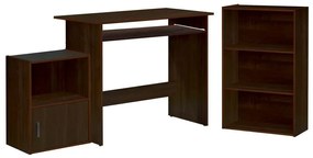 WOODWELL ΕΟ3035,1DECON Set Γραφείο Καρυδί: Γραφείο 90x50x75cm Βιβλιοθήκη 50x23x80cm Ντουλάπι 41x29x54cm 90x50x75-50x23x80-41x29x54cm ΕΟ3035,1