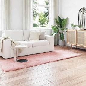 vidaXL Χαλί από τεχνητό πρόβειο δέρμα TAFALLA Ροζ 80 x 250 cm