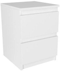 Κομοδίνο Breve Megapap χρώμα λευκό 39,8x41,8x55εκ.