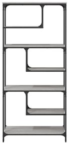 vidaXL Βιβλιοθήκη Γκρι Sonoma 81x36x176 εκ. από Επεξεργ. Ξύλο