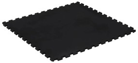 vidaXL Δάπεδο Προστασίας Παζλ Μαύρο 12 χιλ. 100x100 εκ. Καουτσουκ