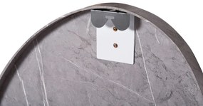 Καθρέπτης Τοίχου Irregu Με Πλαίσιο Mdf Σε Grey Marble Χρώμα 60x80Υεκ.