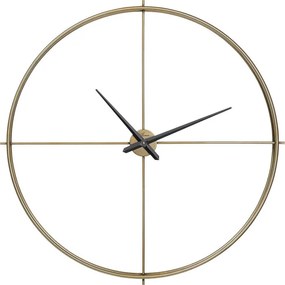 Ρολόι Τοίχου Simple Pure Χρυσό 95x6,5x95 εκ - Χρυσό