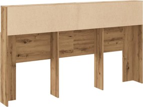 vidaXL Κεφαλάρι Ντουλάπι από Τεχνητό Δρυς 180x19x103,5 εκ. από Τεχνητό Ξύλο