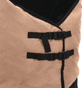 vidaXL Σαμάρι Ίππου Καπουτσίνο 135 cm Πολυεστέρας