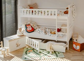 IGNAŚ 90x190 white bunk bed Lano Furniture