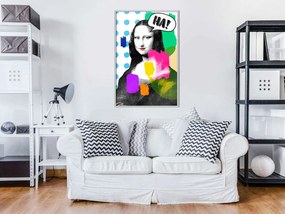 Αφίσα - Mona Lisa's Laughter - 40x60 - Χρυσό - Χωρίς πασπαρτού