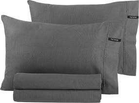 Σεντόνι King Size Με Λάστιχο (180x200+35) Guy Laroche Minimal Γκρι