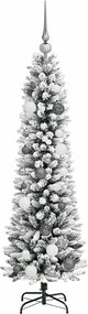 vidaXL Τεχνητό Χριστουγεννιάτικο Δέντρο με 150 LED Λευκό 150 cm
