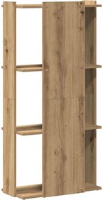 vidaXL Βιβλιοθήκη 3 επιπέδων Δρυς τεχνίτης 60x30x120 cm