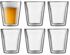 Σετ ποτηριών Bodum 200 ml Διαφανές Βοροπυριτικό γυαλί Λείο 6 Τεμάχια (x6)