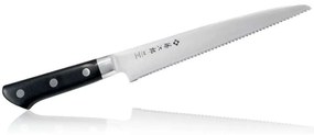 Μαχαίρι Ψωμιού Classic F-828 21,5cm Black-Chrome Tojiro Ανοξείδωτο Ατσάλι