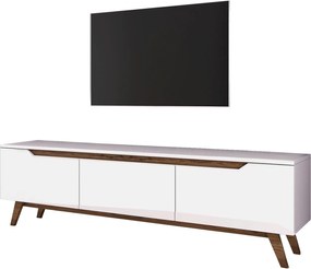 Έπιπλο Τηλεόρασης Λευκό / Καρυδιά D1 180x35x48,6