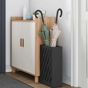 vidaXL Βάση ομπρέλας βροχής Μαύρο 28 x 12 x 41 εκ Ατσάλι