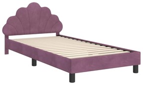 vidaXL Κρεβάτι Παιδικής Κρεβατοκάμαρας με Κεφαλάκι Μοβ 80 x 200 cm