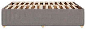 vidaXL Σκελετός Κρεβατιού Χωρίς Στρώμα Taupe 140x200 εκ. Υφασμάτινο