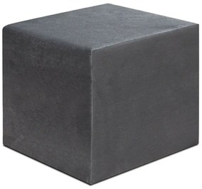 Megapap Σκαμπό April Βελούδινο Γκρι 40x40x40εκ.