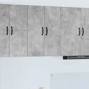 Κρεμαστό ντουλάπι κουζίνας Σκυρόδεμα Γκρι 60 x 31 x 80 εκ.