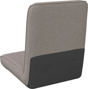 vidaXL Ρυθμιζόμενη Πολυθρόνα Δαπέδου Taupe Ύφασμα