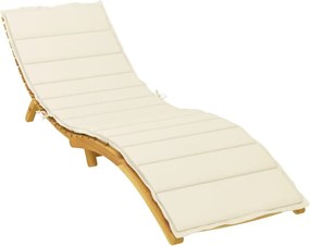 vidaXL Μαξιλάρια ξαπλώστρας Ύφασμα Oxford (100% πολυεστέρας) Κρεμ