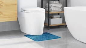 vidaXL Πατάκι Μπάνιου U-Σχήματος Μπλε 50x50 εκ. Πολυπροπυλένιο Αντιολισθητικό