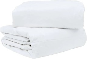 vidaXL Κουβέρτα 2 σε 1 Λευκό 200 x 200 cm Φτερό