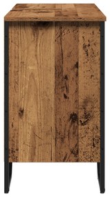vidaXL ντουλάπι νιπτήρα  Παλιό ξύλο 91x35x60 cm Από στερεό ξύλο