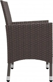 vidaXL Σετ Τραπεζαρίας Κήπου 5 Τεμαχίων Καφέ