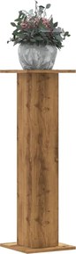 vidaXL Βάσεις Φυτών 2 τεμ. Αρτισιανή Δρυς 30x30x95 εκ. Επεξ. Ξύλο