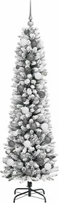 vidaXL Τεχνητό Χριστουγεννιάτικο Δέντρο με 300 LED Λευκό 180 cm