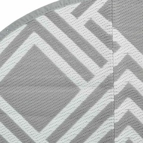 vidaXL Χαλί εξωτερικού χώρου ARAKIL γκρι Ø120 cm PP