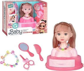 Κεφάλι κούκλας για χτένισμα &amp; styling - 672-1B - 232418