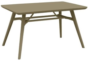 Τραπέζι Κήπου 393-125-011 135x79x75cm Cappuccino
