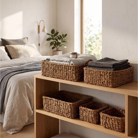 ΨΆΘΙΝΑ &amp; ΥΦΑΣΜΆΤΙΝΑ ΚΑΛΆΘΙΑ BASKET RECTANGULAR 54 NATURAL BD2000190