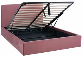 Κρεβάτι Allie HM584.12 170x214x100 Με Αποθηκευτικό Χώρο Για Στρώμα 160Χ200 Apple Queen Size Wood, Fabric