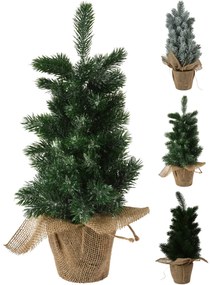 Δέντρο Χριστουγεννιάτικο Σε Τσουβαλάκι Πράσινο 20x20x45cm Σε 3 Αποχρώσεις