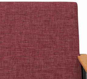 vidaXL Πολυθρόνα Κόκκινο 59 x 75 x 78 εκ ύφασμα