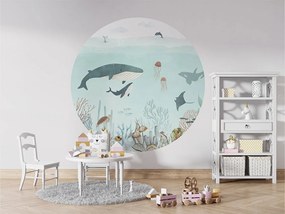 Sensational Sea Ταπετσαρια Τοιχου Γαλαζιο Στρογγυλη 80cm