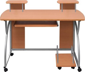 vidaXL Γραφείο Υπολογιστή Καφέ 110 x 52 x 88,5 εκ. Επεξεργασμένο Ξύλο