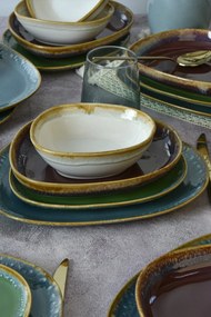 Σετ Πιάτα Κεραμικά (24 Τεμάχια) - Multicolor