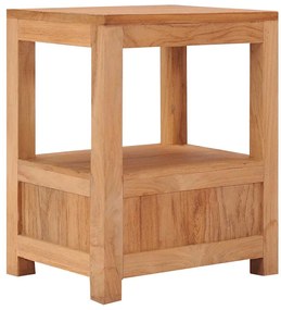 vidaXL Κομοδίνο 40 x 30 x 50 εκ. από Μασίφ Ξύλο Teak