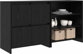 vidaXL Πλαϊνό γραφείο 2 pcs Μαύρη Οξυά 70 x 41 x 75 εκ.