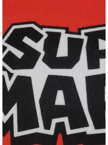 Μαξιλάρι Mario Bros 43 x 3 x 43 cm Λευκό Κόκκινο πολυεστέρας Μανιτάρι