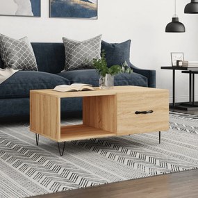 vidaXL Τραπεζάκι Σαλονιού Sonoma Δρυς 90x50x40 εκ. Επεξεργασμένο Ξύλο