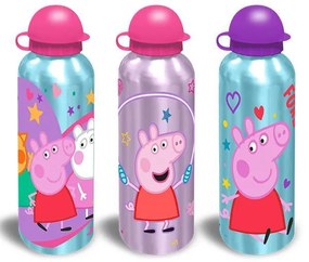 Παγούρι αλουμινίου "Peppa" 500ml κοκτέηλ - 3 ΤΕΜ